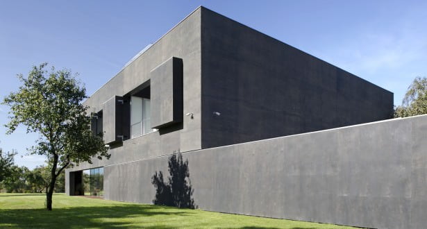 casa cubica din beton