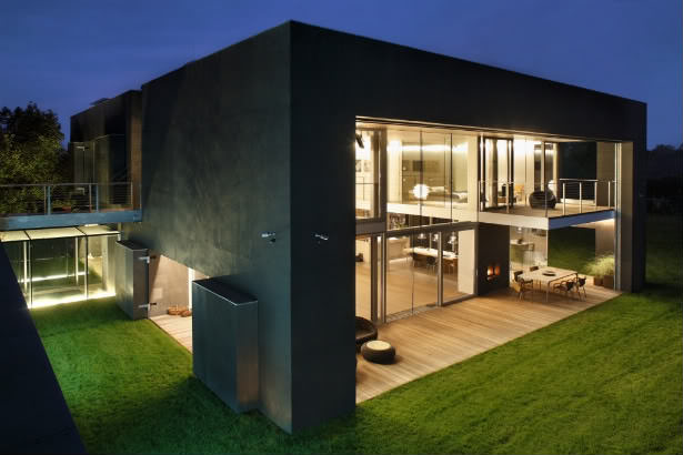casa cubica din beton
