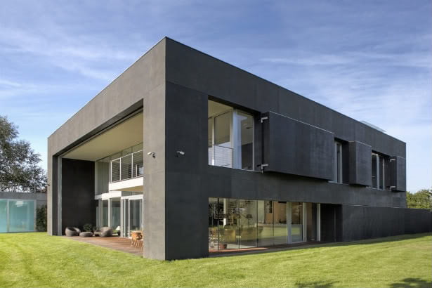 casa cubica din beton