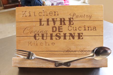 suport pentru carti culinare