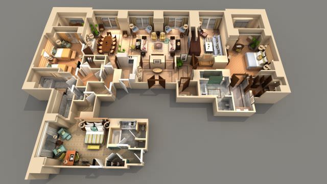 mobila de lemn masiv pentru 5 stele