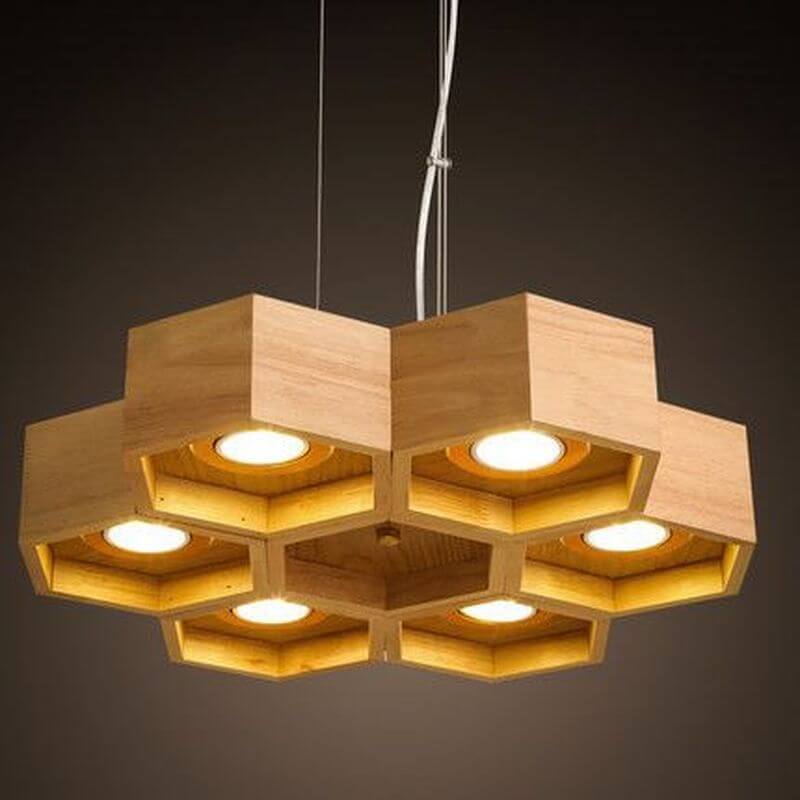 lampa din lemn
