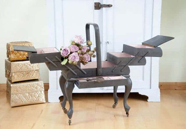 idei pentru mobilier derivat din cutii de accesorii pentru cusut
