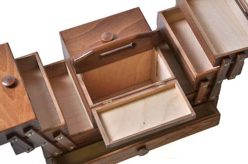 idei pentru mobilier derivat din cutii de accesorii pentru cusut