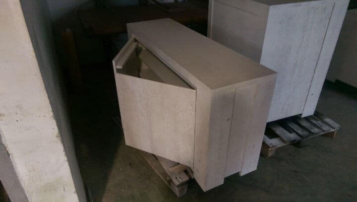 design interior alb - mobila din stejar masiv