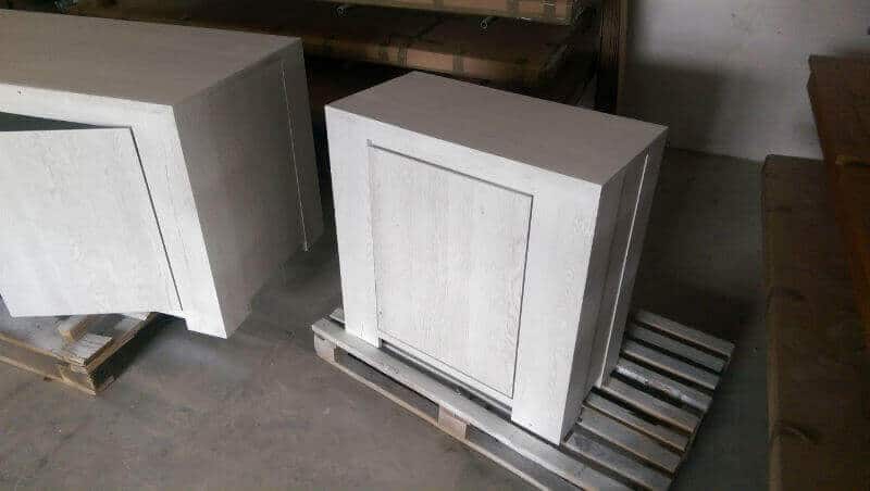 design interior alb - mobila din stejar masiv