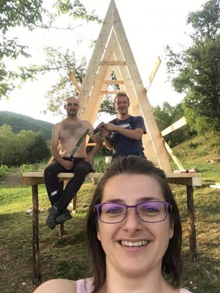 casuta din lemn pentru copii