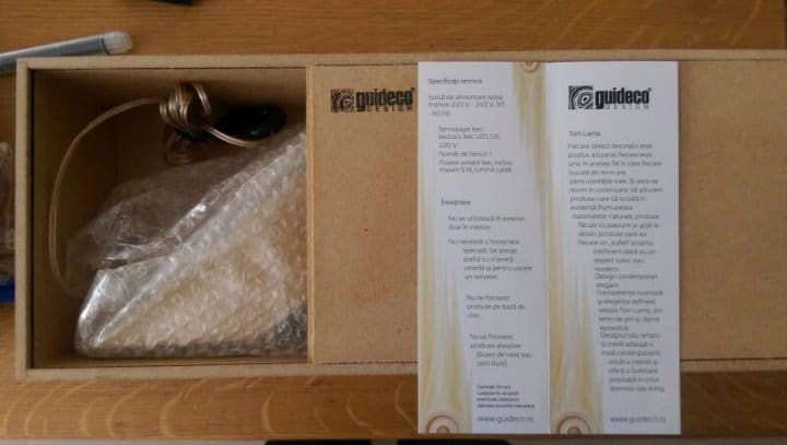 lampa cu rasina epoxidica
