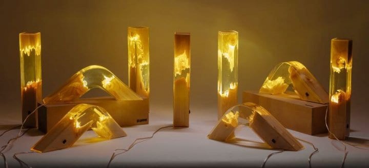 lampa cu rasina epoxidica