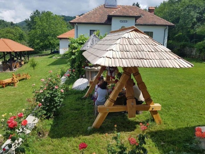 sculptura in lemn cu drujba Pensiunea Cerna 2018