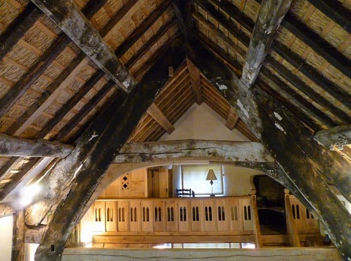 Hacton Cruck Medieval Home elemente curbate