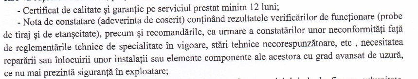 adeverența coșerit