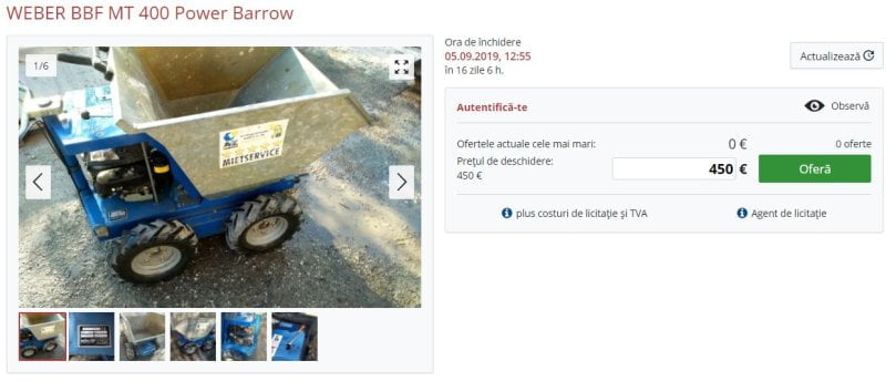 utilaje uzate