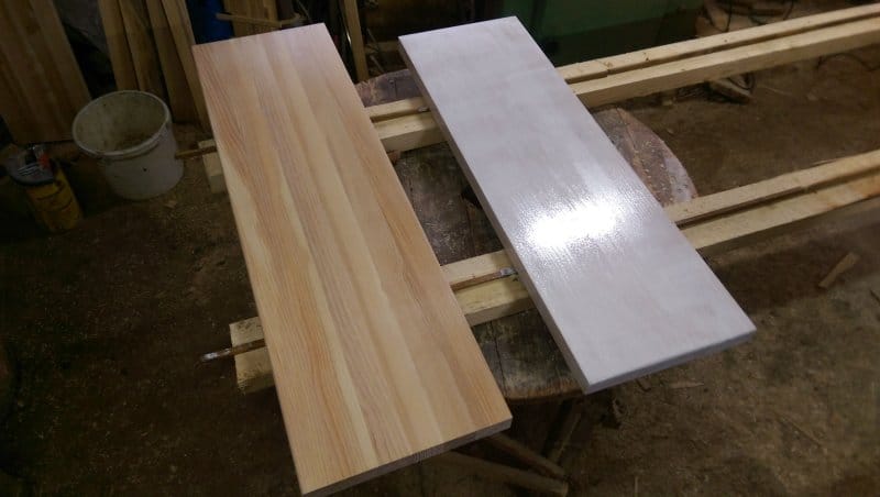 trepte de frasin cu finisaj White Wash - ulei Woca Extra White Diamond Oil