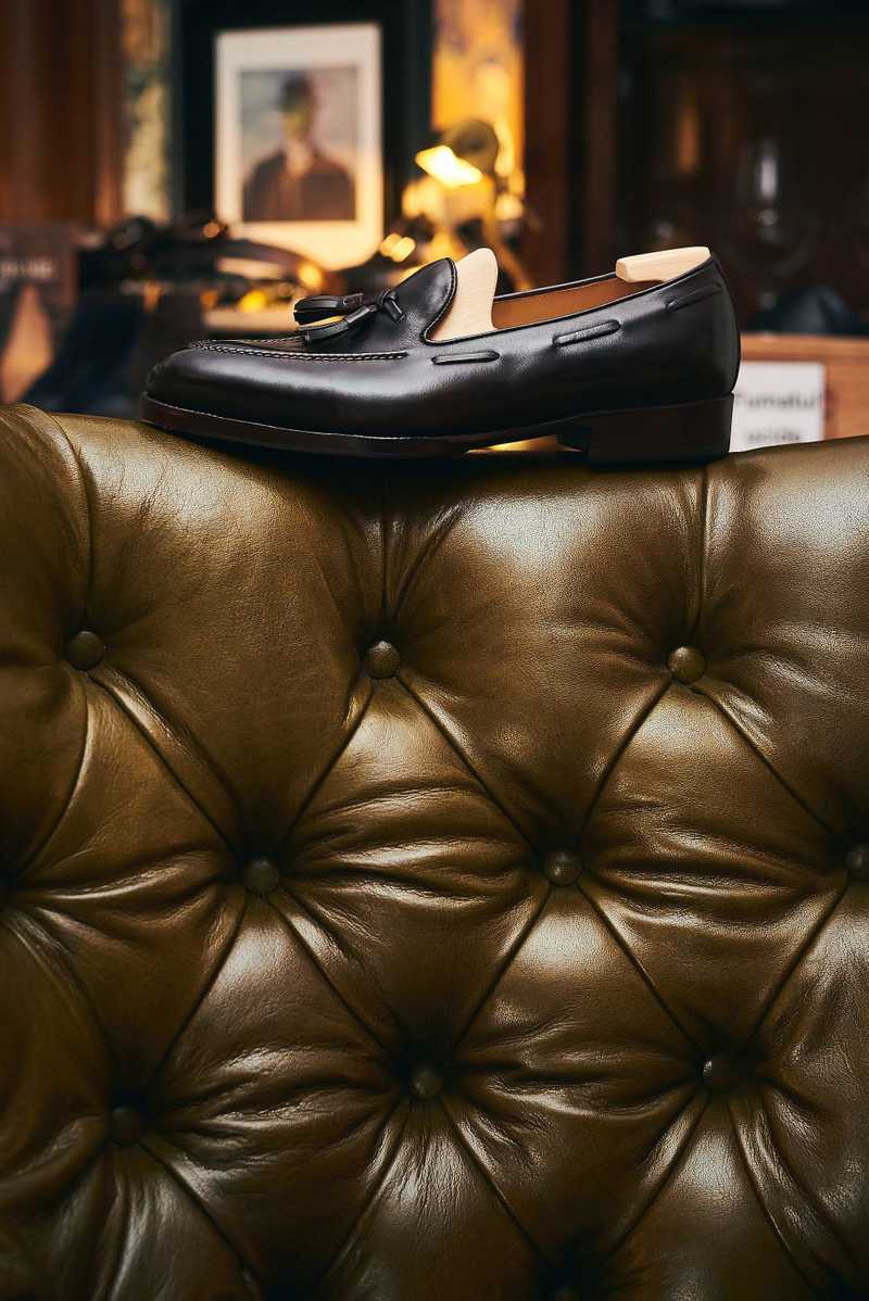 fotoliu Louis piele naturala Olive Green