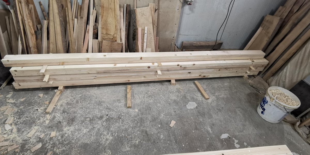 grinzi din lemn lungi de 336 cm