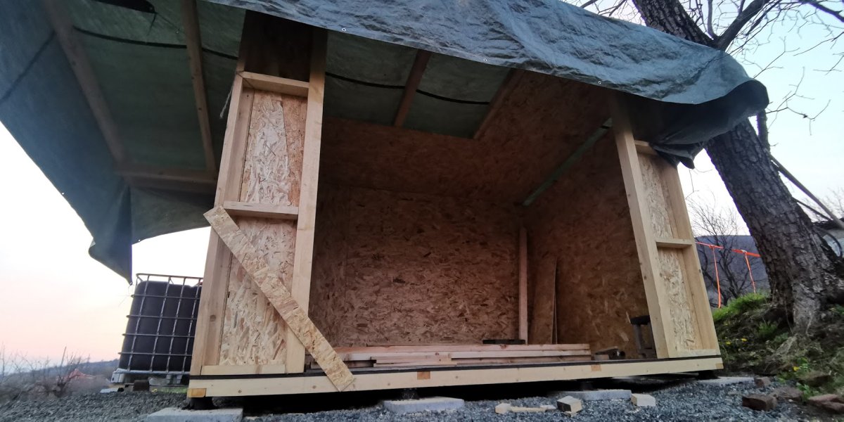 interior cu OSB