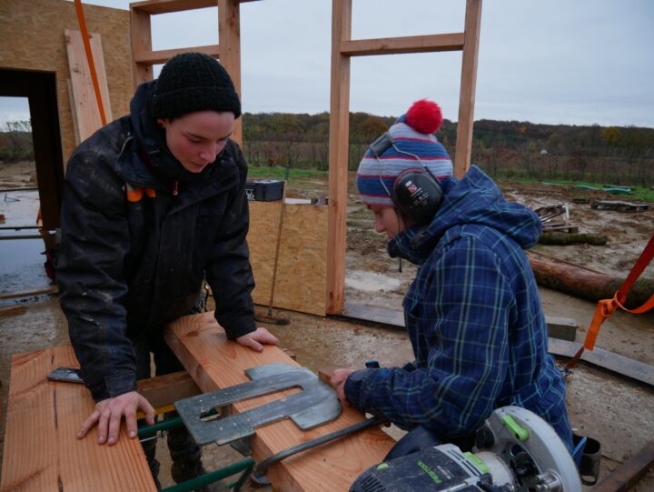 planșeu din lemn realizat de Qual Construction Bois - Belgia