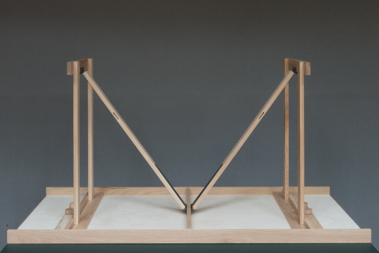 Jones Nevile Folding oak Table