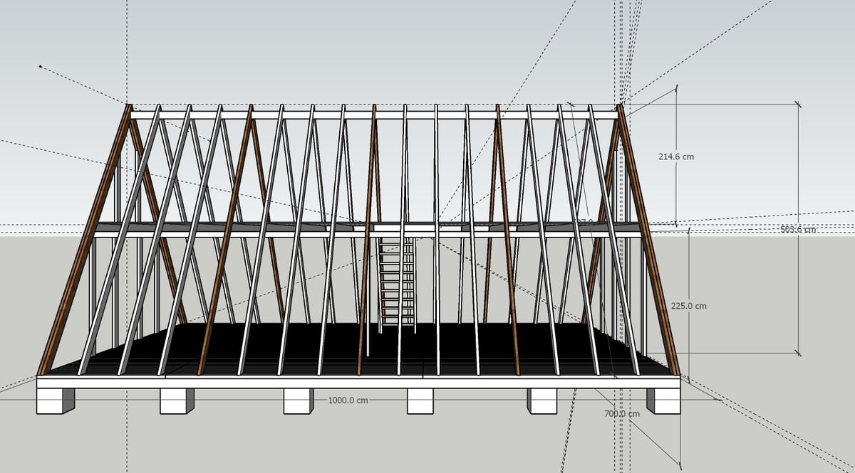 cabana A frame lateral