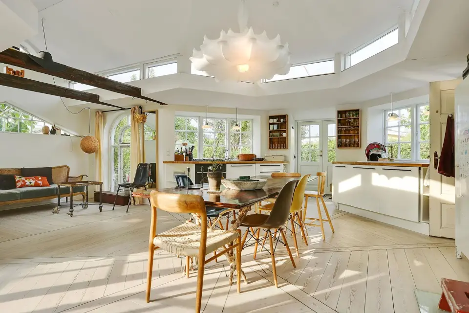 interior casută daneza in gradini urbane