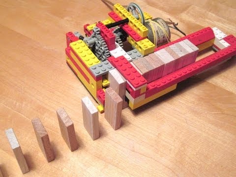 Video Thumbnail: Lego domino row building machine