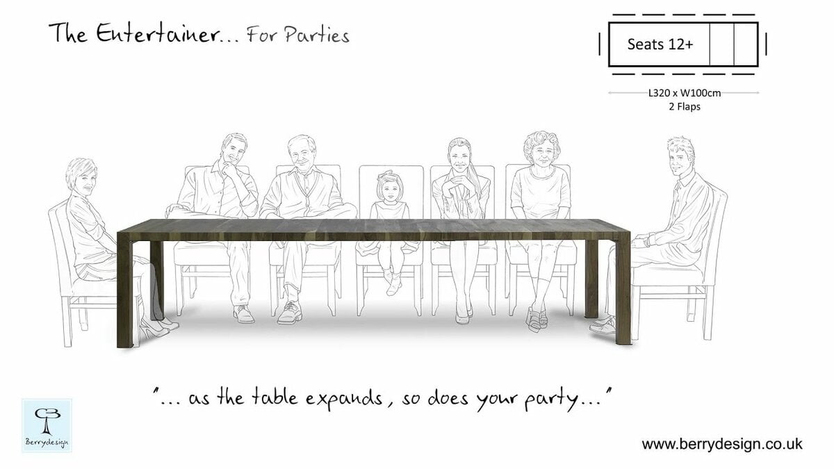 Video Thumbnail: The Entertainer Extending Dining Table