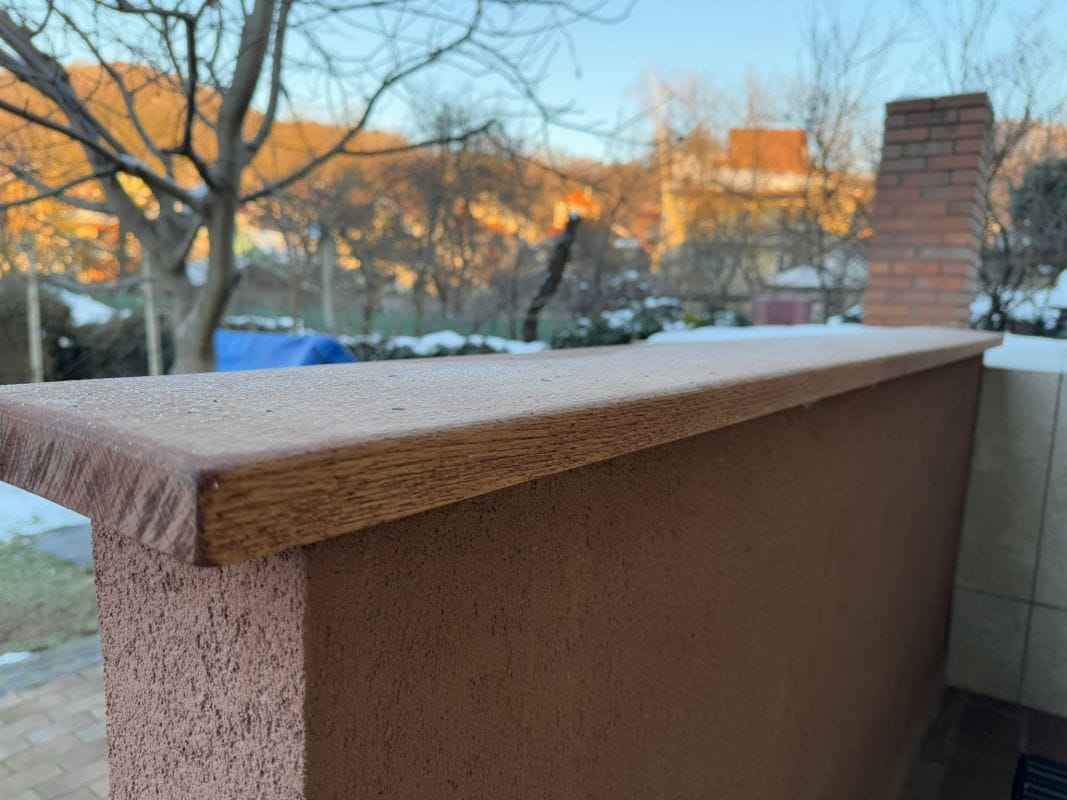 Stejar în exterior finisat cu ulei Woca 2 stejar în exterior