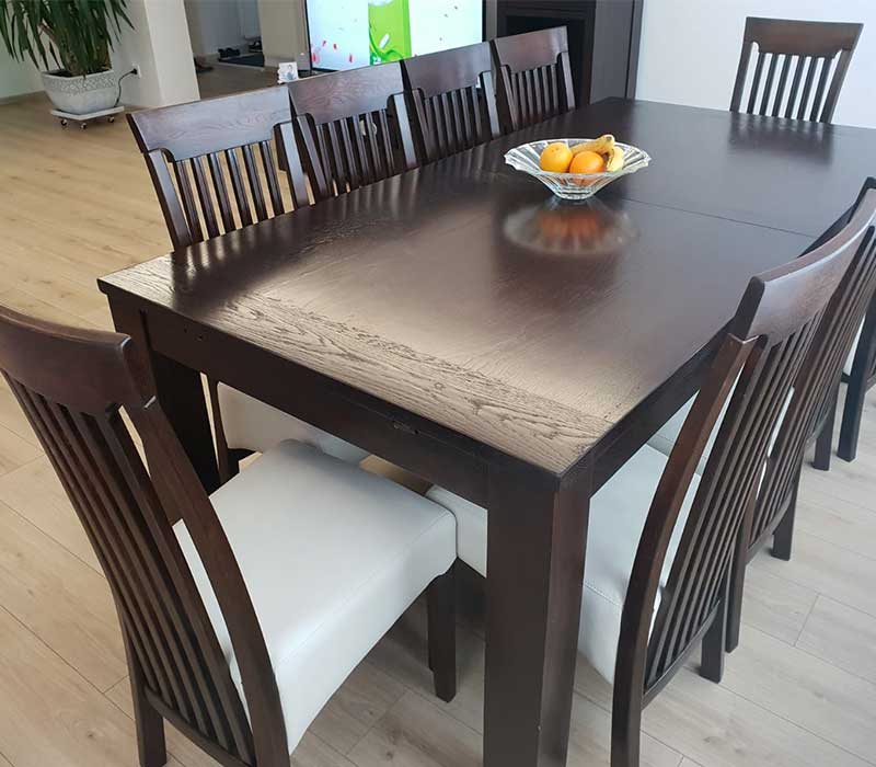 Masa Madrid extensibila din stejar masiv