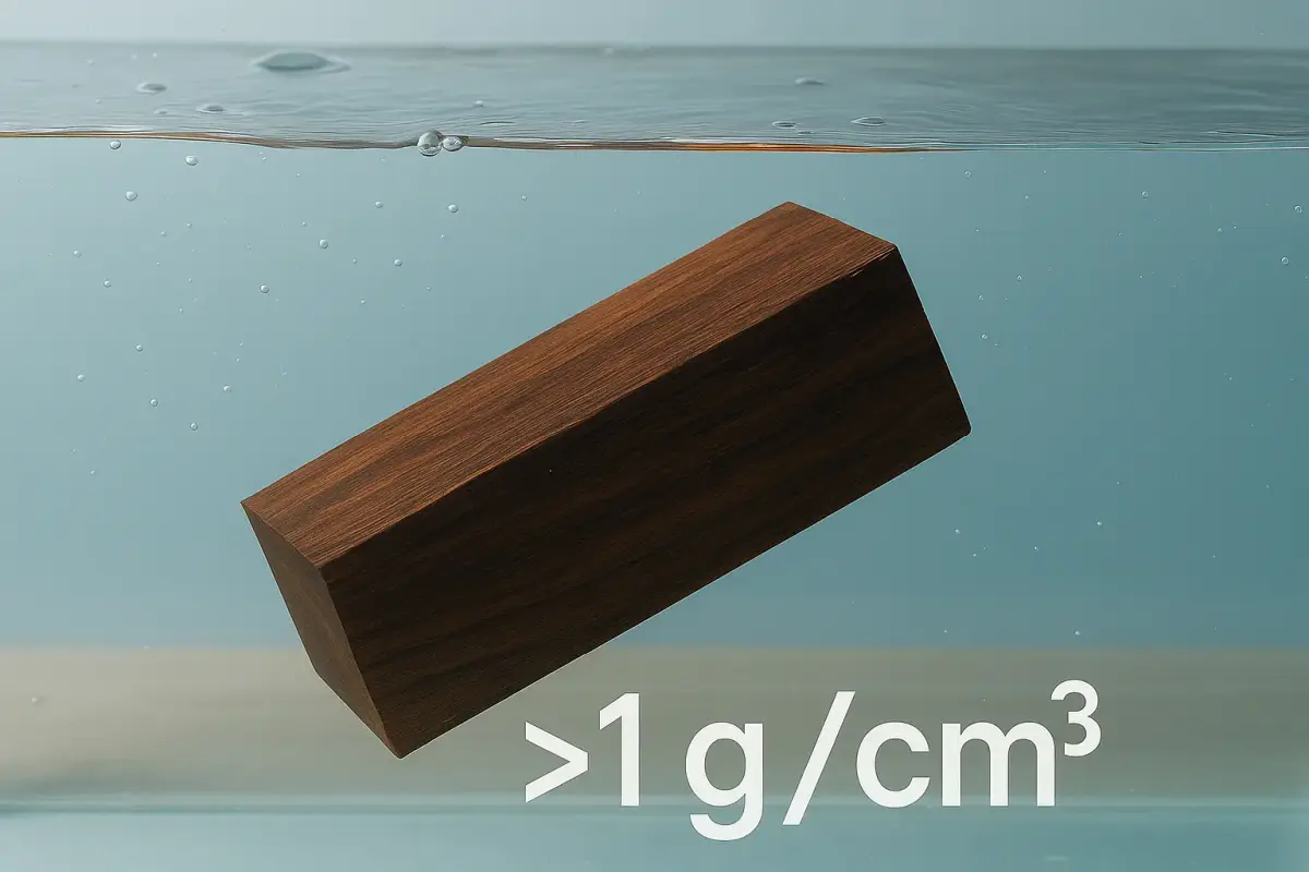 densitatea lemnului g/cm³