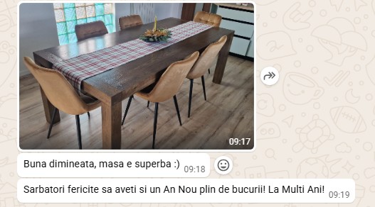 Masa extensibila Nexia 220-300x100 cm adică 8-12 persoane 17 recenzie client
