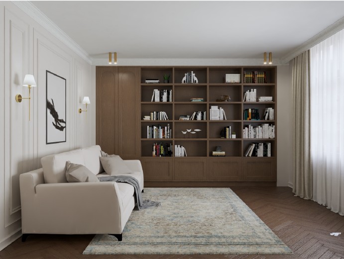 Biblioteca încastrată din Sibiu 2 proiect 3D