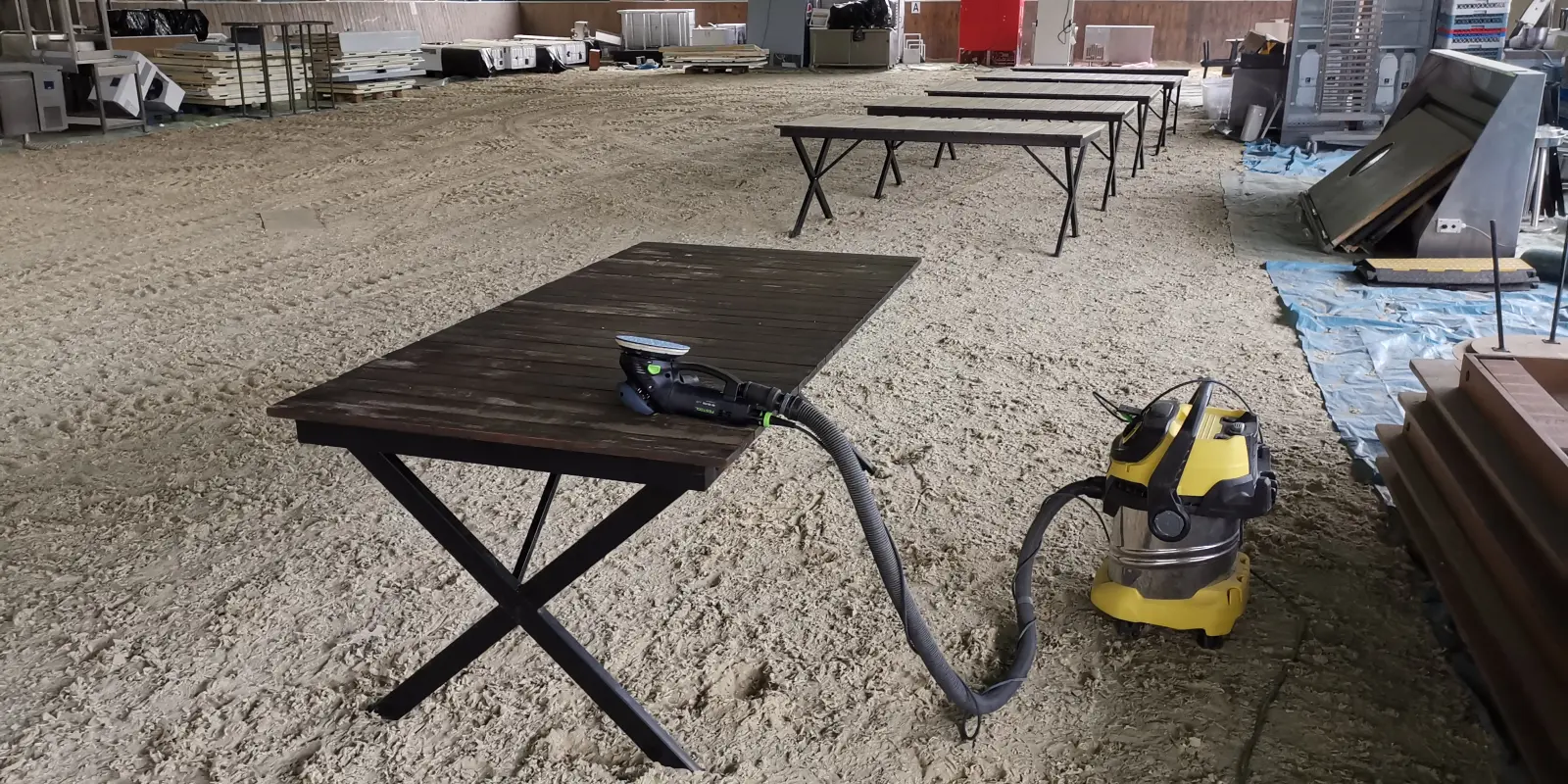 Rotex 150 - Festool - AI, profesorul Miclea și evaluarea mea dupa 30 de zile 4 stand de lucru - Singureni Manor